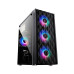 Golden Field XH7i Mid-Tower Gaming Desktop Casing  Black